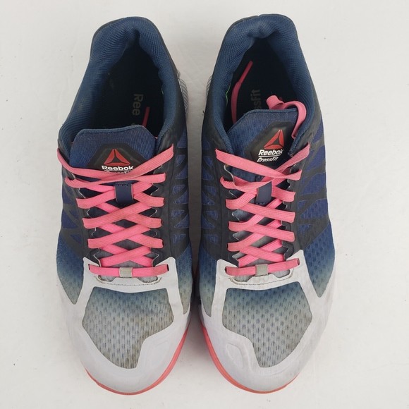 Reebok Crossfit Speed TR Womens Training Shoes Blue-Dove-Pink Sz 6.5 - Picture 10 of 13